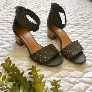 Coconut by Matisse Olive Green Block Sandals